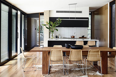 Inspiration for a midcentury kitchen in Charleston.