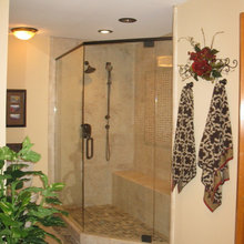 Master bath - frame for shower
