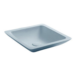 ADM Bathroom Design - ADM Rectangular Countertop Sink, White, 24", Glossy White - Bathroom Sinks