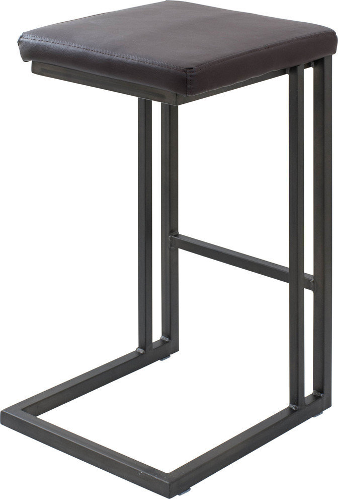 Lumi Source Roman Counter Stools, Espresso/Antique Frame, Set of 2