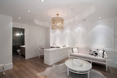 Home office - shabby-chic style home office idea in Vancouver