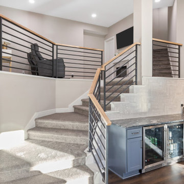 Urban Casual Modern Basement Finish Parkville, MO