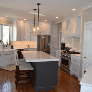 Gorgeous Grey and White Kitchen