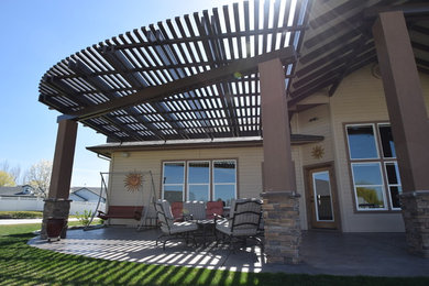 Inspiration for a contemporary patio remodel in Boise