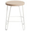 Move Bar Stool, White and Natural, Small