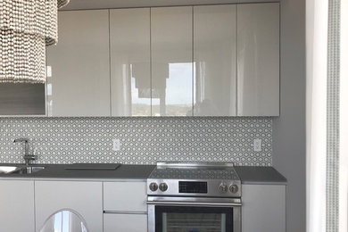 Inspiration for a contemporary kitchen remodel in Toronto