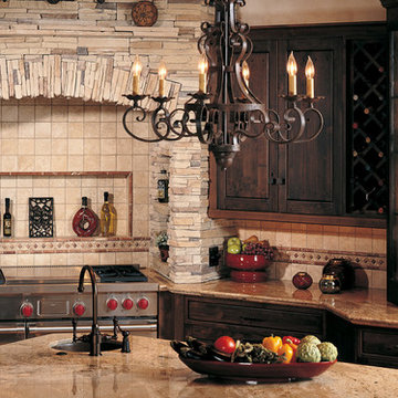Stone Accents Wall Kitchen