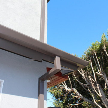 Fascia Wrap, Seamless Angle Faced Gutters,Box Downspouts,Los Angeles