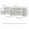 Holbrook Rectangular TV Stand for TV's up to 75 in White