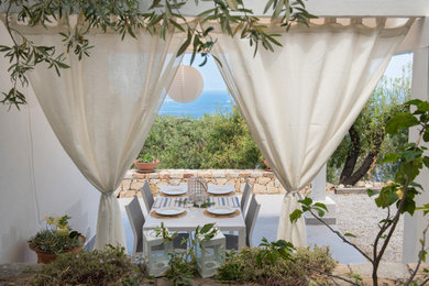Aménagement d'une terrasse méditerranéenne.