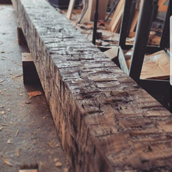 Adze surfaced Pine box beams - Products