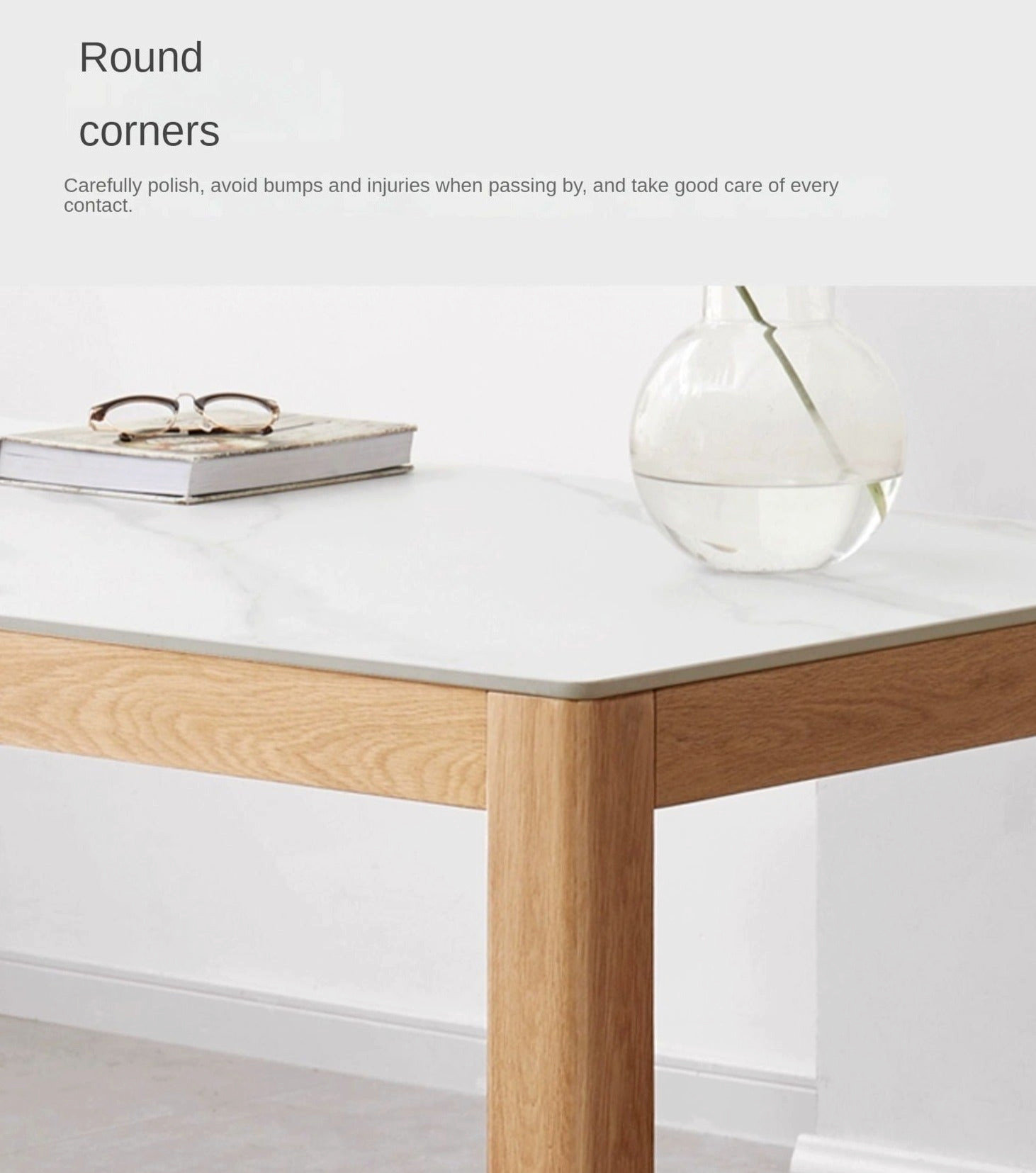 Oak Solid Wood Rock Slab Dining Table - Transitional - Dining Tables ...