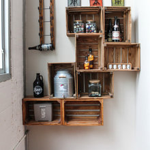 Basement Bar Shelves