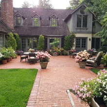 Brick driveway and paths