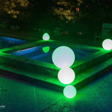 LED Illuminated Spheres at home in Brentwood, TN