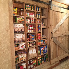 Storage between the studs.