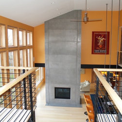 Fireplaces | CustomCreteWerks - Indoor Fireplaces