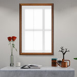 Frame My Mirror - Crenshaw Framed Wall Mirror, Bronze, 36"x42" - The metallic finish of the Crenshaw adds texture and light to your contemporary mirror. The raised outer edge gives this frame depth without being overbearing, and a narrow width offers a clean, modern look.