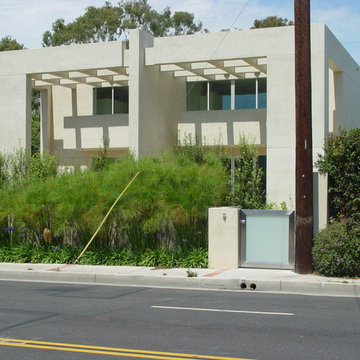 Stainless Steel Entry Gate with Frosted Glass