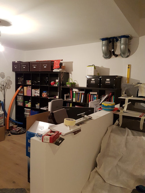 Büro Gestaltung mit viel Stauraum