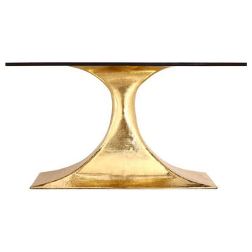 Stockholm Small Oval Table Base,Brass