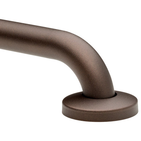 no drilling required Grab Bars - 250lb rated, Oil Rub Bronze, 12", 1-1/4" Dia
