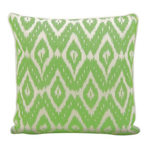 20 X 20 Nourison Mina Victory Mina Victory W1005 Green Decorative Pillow