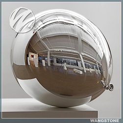 stainless steel high polishing balloon sculpture - Sculptures