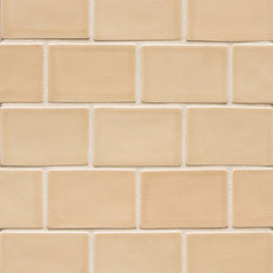 Tuileries Brique Mosiac in Chamois - Tile