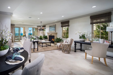 Inspiration for a contemporary living room remodel in Orange County