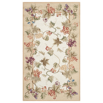Safavieh Chelsea Collection HK116 Rug, Ivory, 2'9"x4'9"