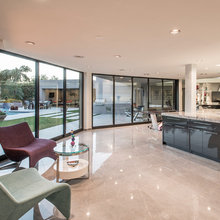 kitchen with hearth room