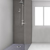 VEVOR Shower Curb Kit Watertight Shower Pan, 38x60 Inch