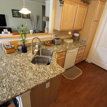 Granite Countertops with Durango Tile Backsplash ~ Akron, OH