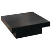 Square Motion Storage Coffee Table In Wenge Finish