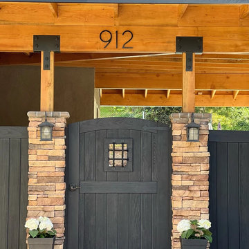 THIN MODERN Black House Numbers