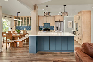Inspiration for a transitional kitchen remodel in Dallas