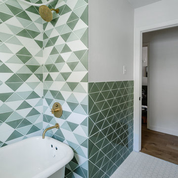 Chase Daniel's Triangle Tile Bathroom