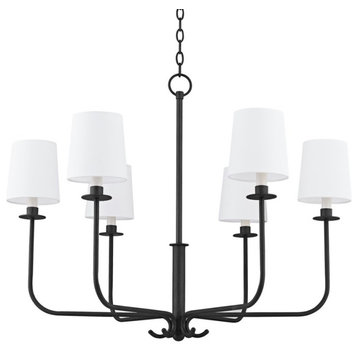 Troy Bodhi 6-Light Chandelier F7736-FOR, Forged Iron