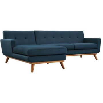 Hawthorne Collections Left Facing Sectional in Azure