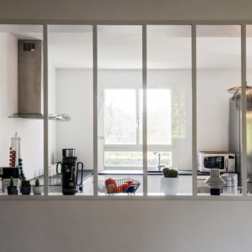 Conception et rénovation d'une cuisine avec verrière