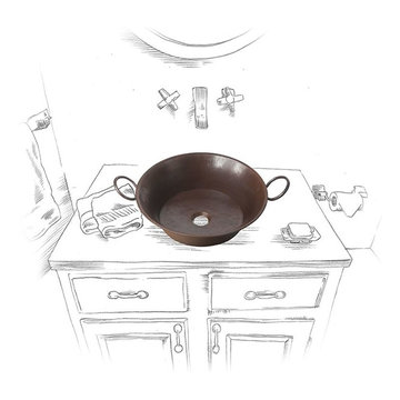 Sinkology Copernicus 21 Copper Vessel Sketch