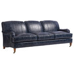 Barclay Butera - Sydney Leather Sofa With Brass Caster - The Sydney series reflects a contemporary view of the Blaire silhouette.