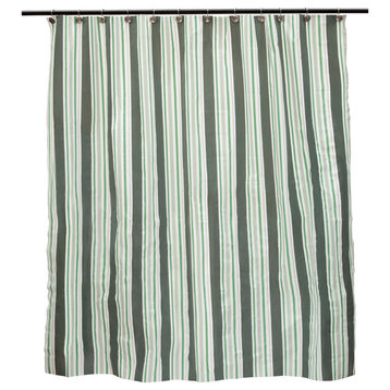 Medium Weight Decorative PEVA Shower Curtain Liner, 70" W x 72" H, Simple Stripe