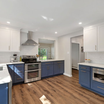 Blue and White Kitchen Remodel
