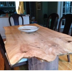 Live Edge Maple Dining Table - Dining Tables