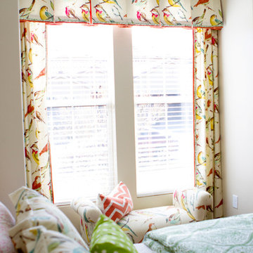Jane's Matched Window Coverings and Bench