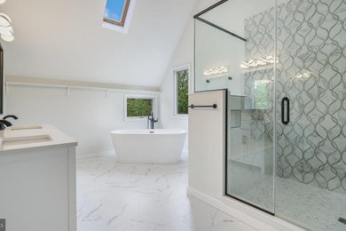 Example of a trendy bathroom design in Philadelphia