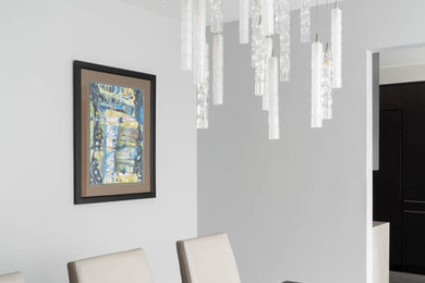 Trendy dining room photo in Boston