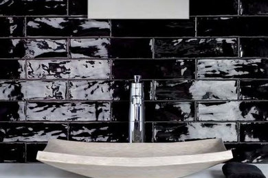 Inspiration for a modern bathroom remodel in Other